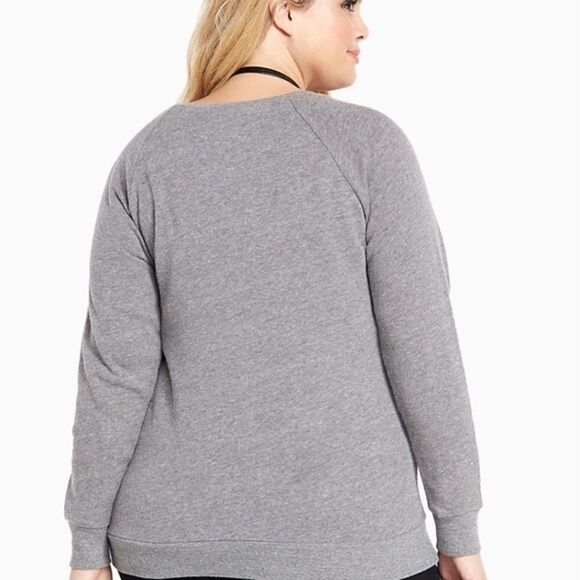 TORRID Breast Cancer Awareness Fight Sweater sweatshirt pullover - Picture 5 of 10